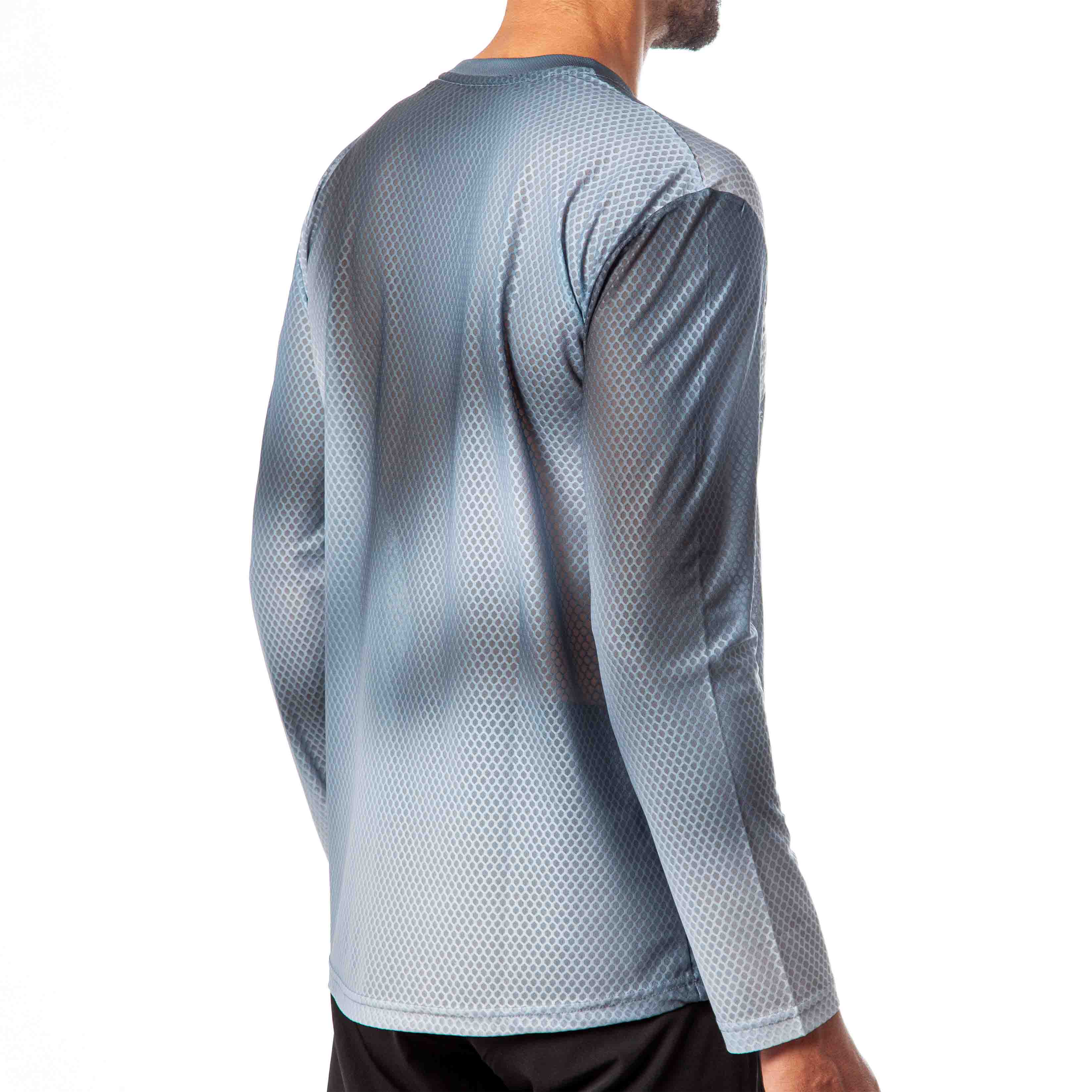 CAMISETA MANGA LARGA PRO R AURA GRIS HOMBRE