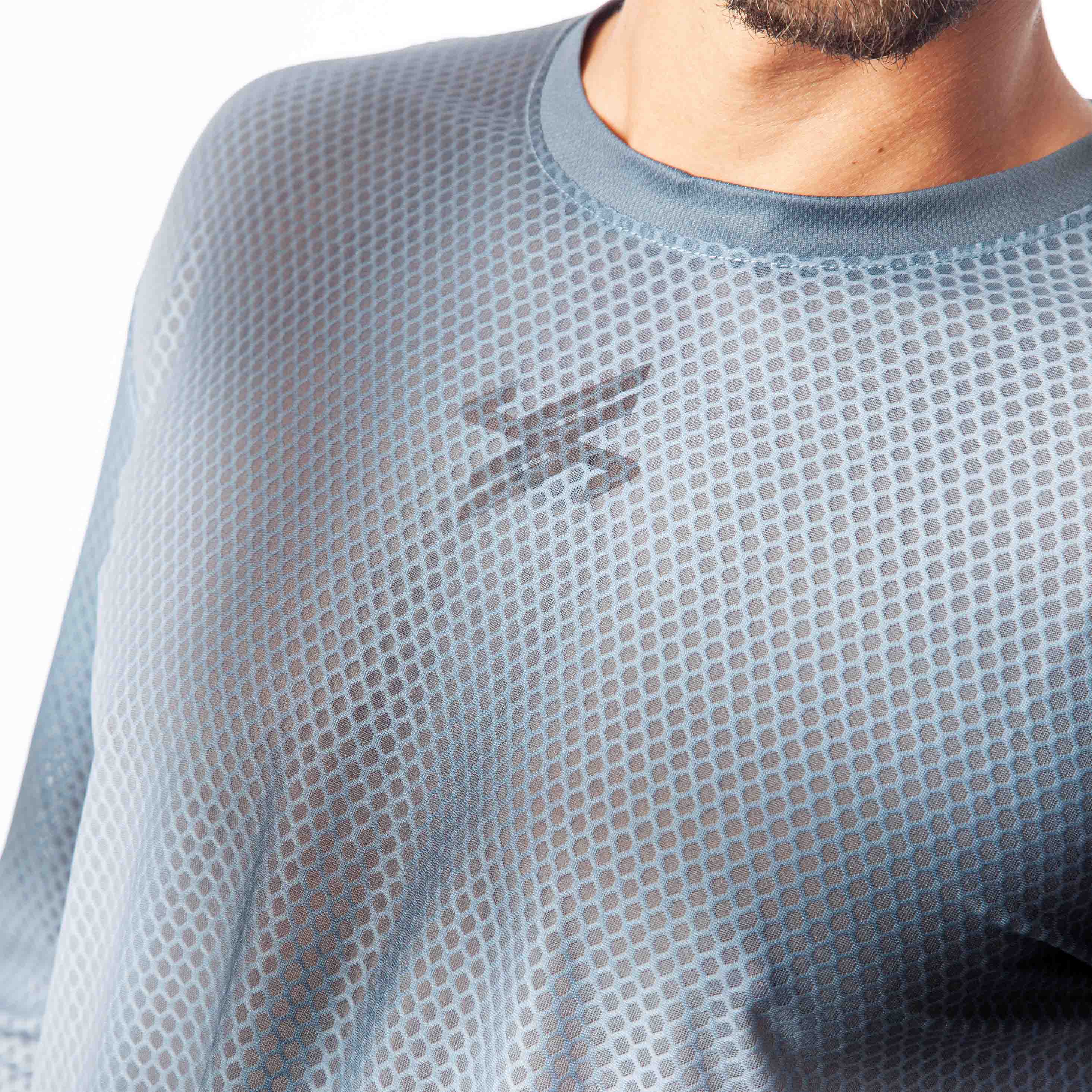 CAMISETA MANGA LARGA PRO R AURA GRIS HOMBRE
