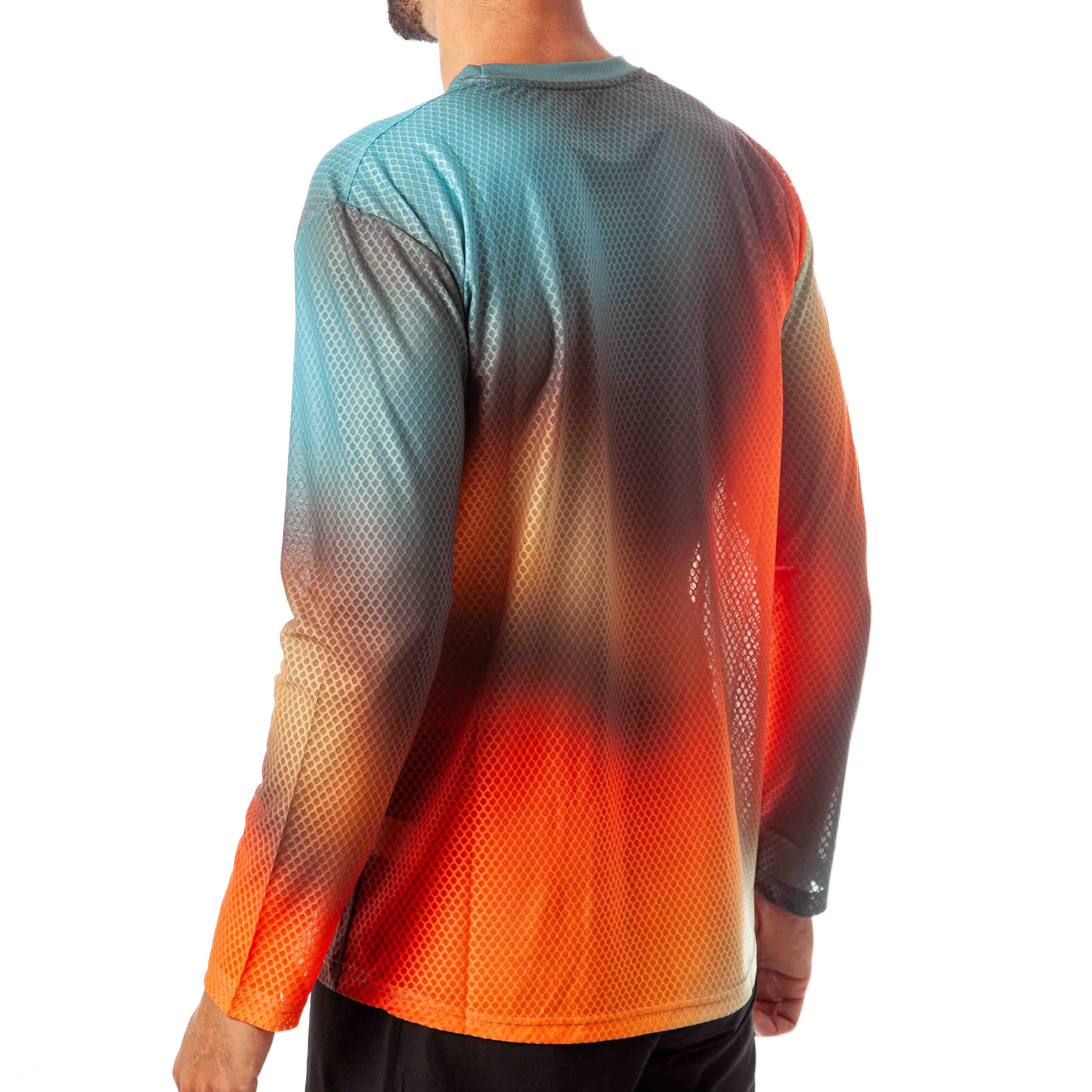 CAMISETA MANGA LARGA PRO R AURA NARANJA HOMBRE