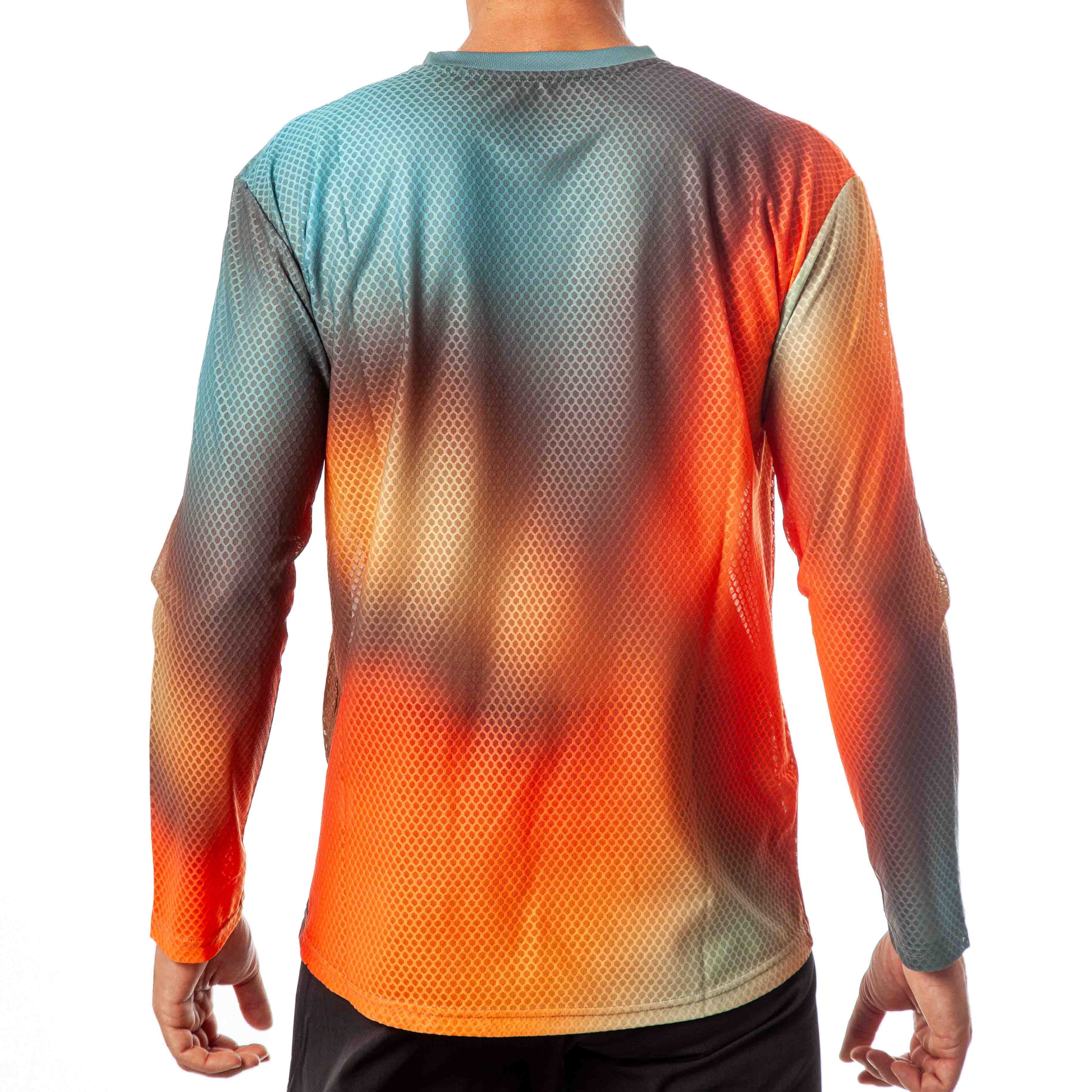 CAMISETA MANGA LARGA PRO R AURA NARANJA HOMBRE