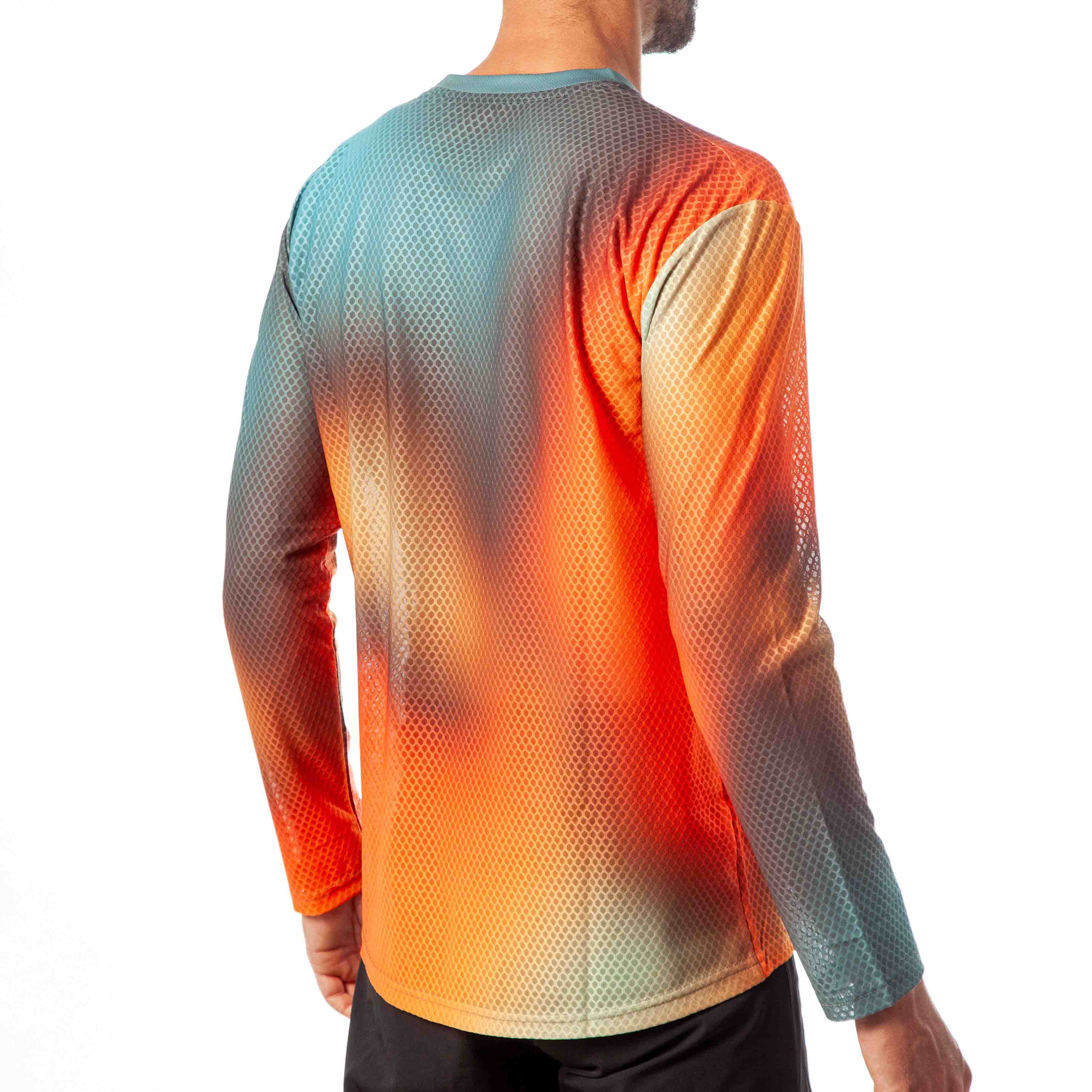 CAMISETA MANGA LARGA PRO R AURA NARANJA HOMBRE