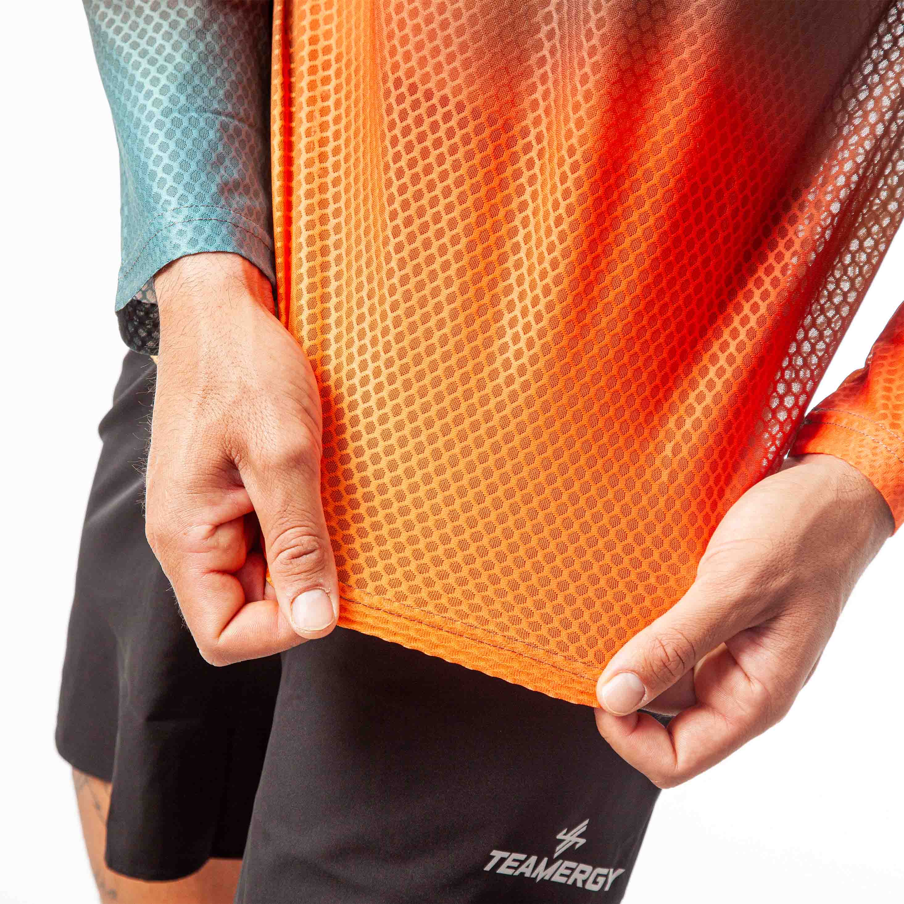 CAMISETA MANGA LARGA PRO R AURA NARANJA HOMBRE